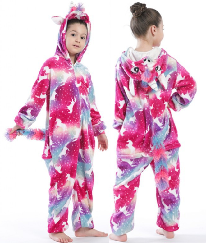 Unicorn Pajamas Boy Romper Girl's One-Piece Pajamas Cartoon Animal