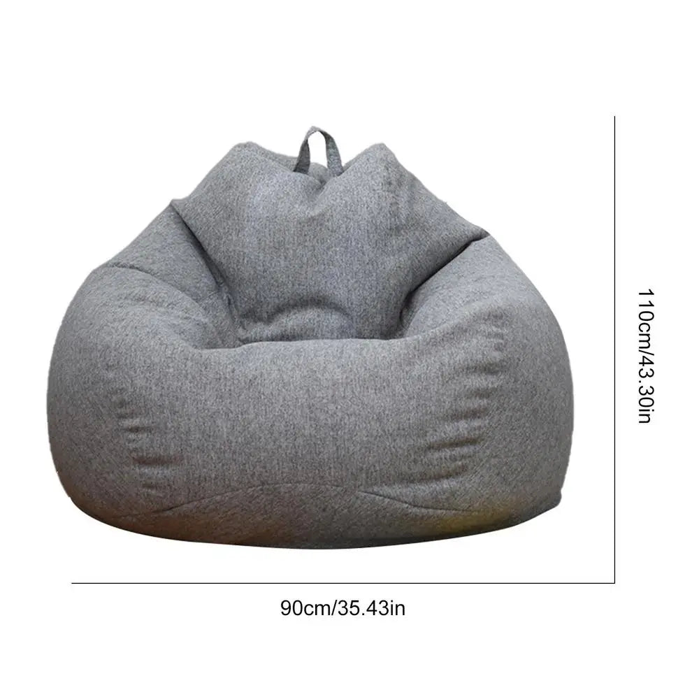 Beanbag Covers Washable For Kids Adults Lazy People Storage Bag Pouf Puff Couch Tatami Living Room Couch Covers Accessories