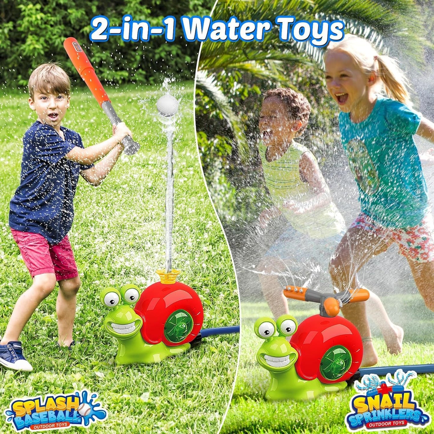 Snail Water Sprinkler Water Sprinkler Baseball Toy