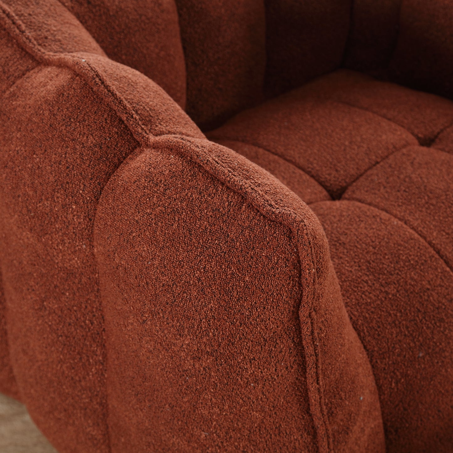Soft Bean Bag Chair with High Resilient Foam(Chips)for living room and bedroom Comfortable Square Lazy Sofa with Footstool