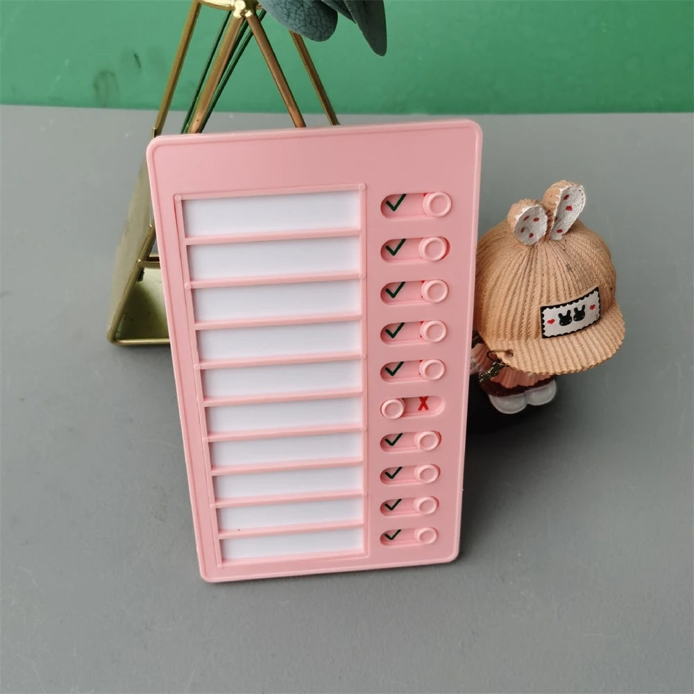 Creative Daily Task Planning Board Memo Check List Schedule Organization Note Card For Student MY CHORES Checklist Task Boards