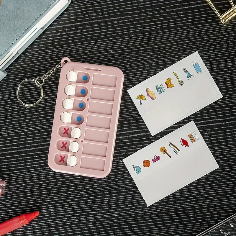 Kid Self Discipline Check List Memo Board Daily Planner To Do List Korean Stationery Task Detachable Planning Board Key Chain