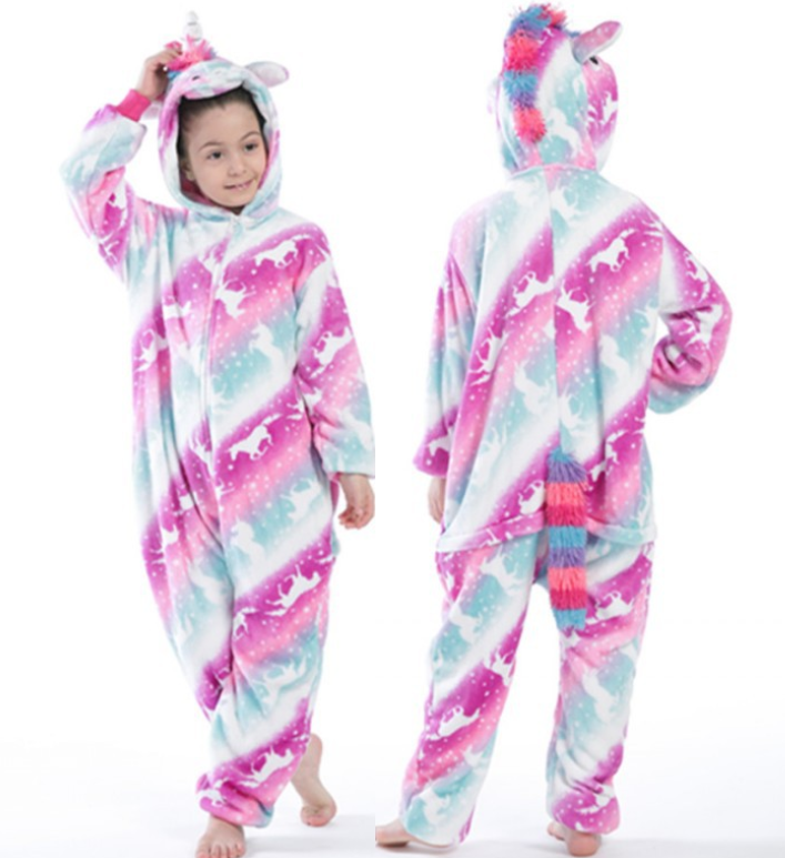 Unicorn Pajamas Boy Romper Girl's One-Piece Pajamas Cartoon Animal