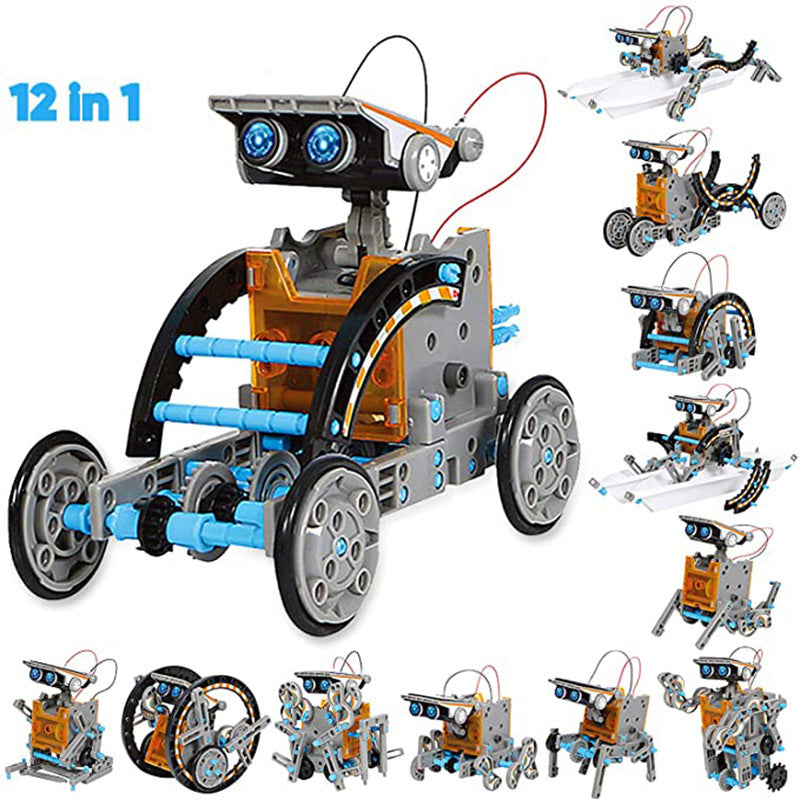 DIY Assembled Toy 13 In 1 Self Assembled Solar Toy Car Intelligent Robot