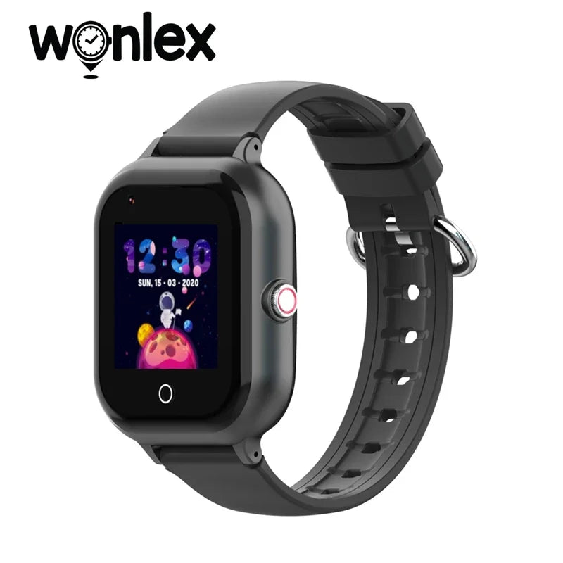 Wonlex 4G SOS Smart Watch Kids Video Call Camera Phone Child SmartWatches 1GB+8GB GPS WIFI Location Tracker KT24