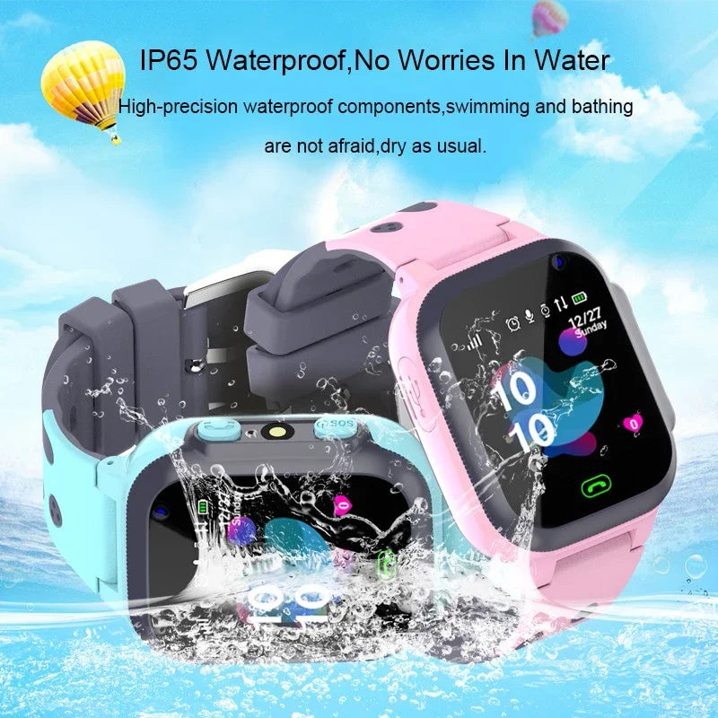 Kids Smartwatch GPS SOS Waterproof Smartwatch Bluetooth 5G Waterproof Watch SIM Card Positioning Tracker Anti Lost Kids Watch