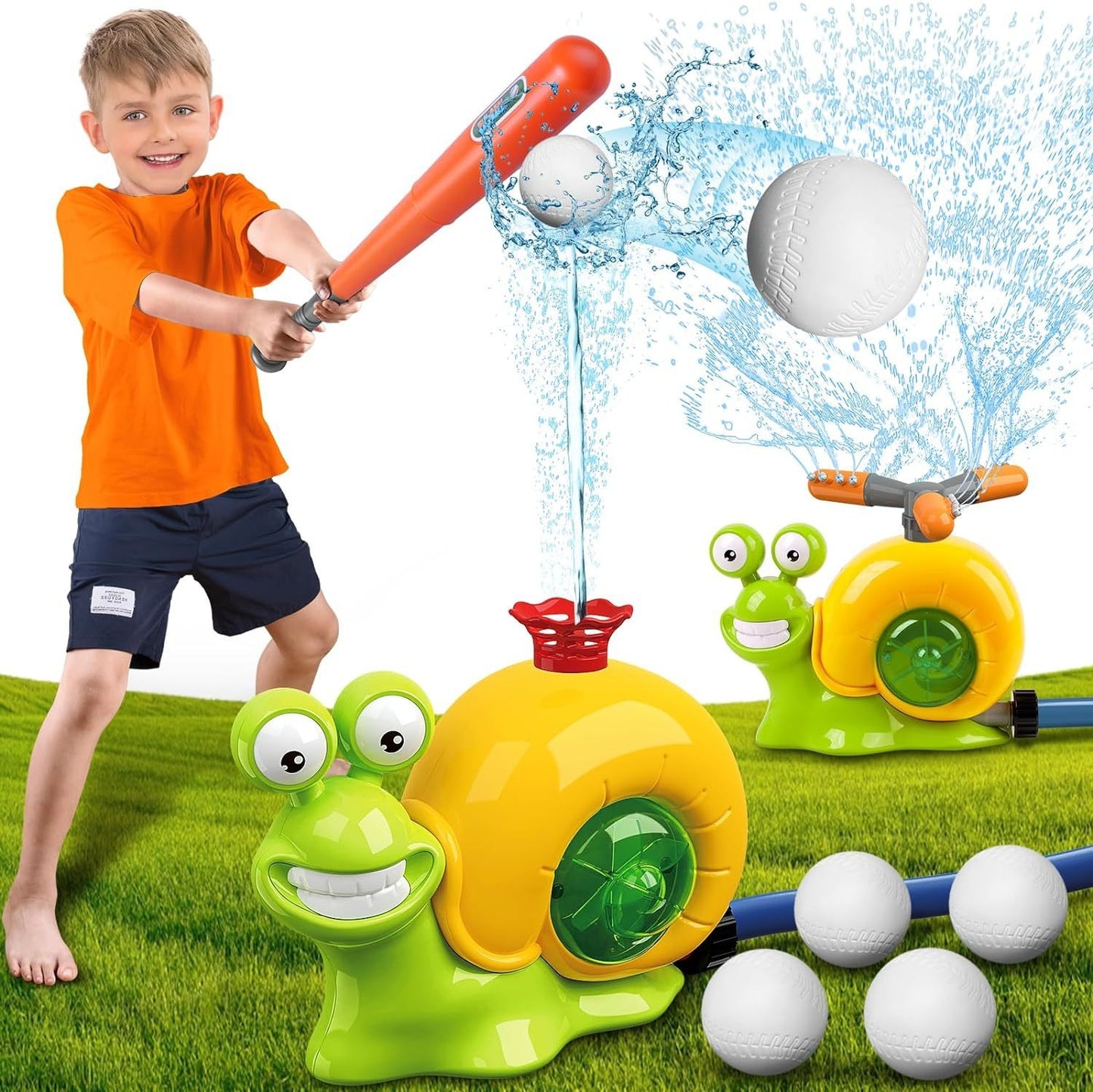 Snail Water Sprinkler Water Sprinkler Baseball Toy