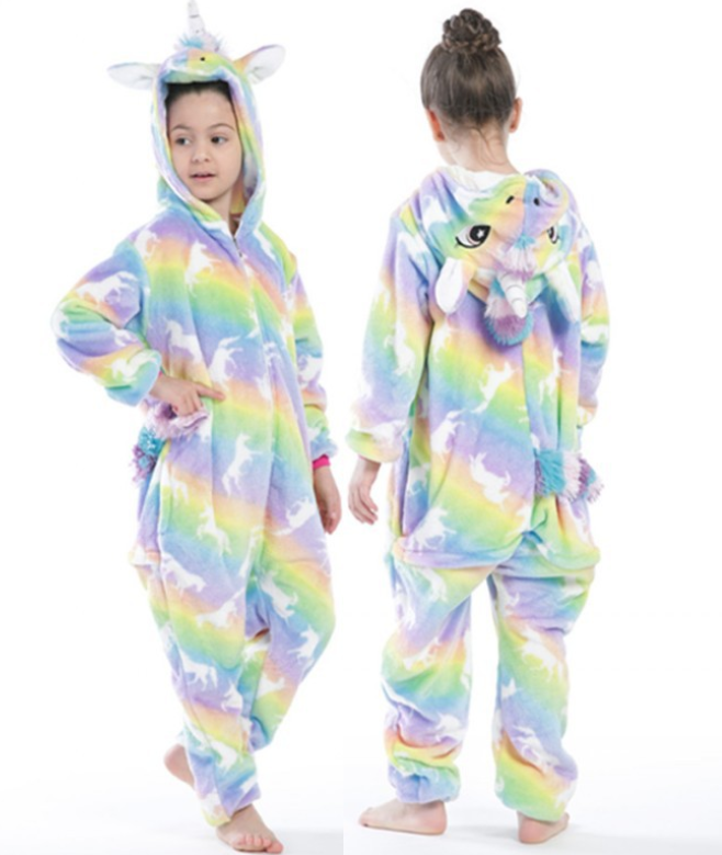 Unicorn Pajamas Boy Romper Girl's One-Piece Pajamas Cartoon Animal