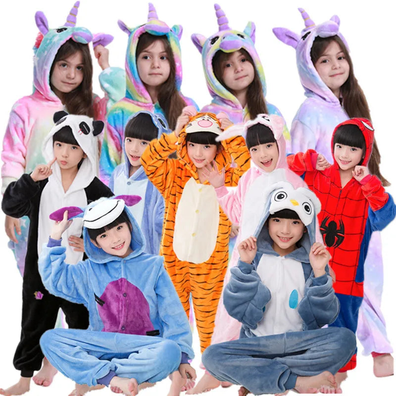 Unicorn Pajamas Boy Romper Girl's One-Piece Pajamas Cartoon Animal