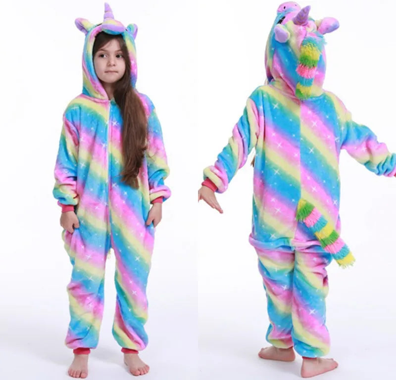 Unicorn Pajamas Boy Romper Girl's One-Piece Pajamas Cartoon Animal