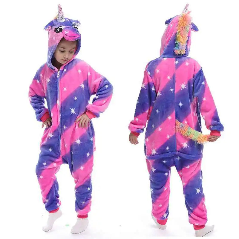Unicorn Pajamas Boy Romper Girl's One-Piece Pajamas Cartoon Animal