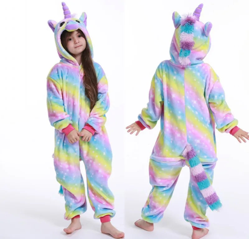 Unicorn Pajamas Boy Romper Girl's One-Piece Pajamas Cartoon Animal