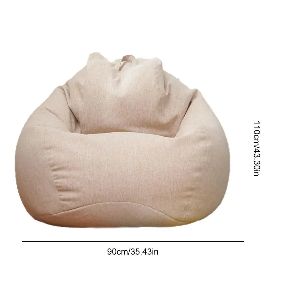 Beanbag Covers Washable For Kids Adults Lazy People Storage Bag Pouf Puff Couch Tatami Living Room Couch Covers Accessories