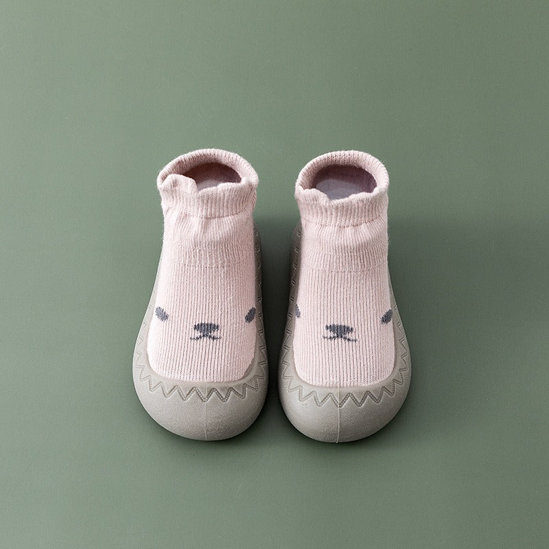 Baby Floor Shoes and Socks Autumn and Winter New Rubber Sole Lightweight Neonatal Soft Sole Walking Shoes Children's Socks