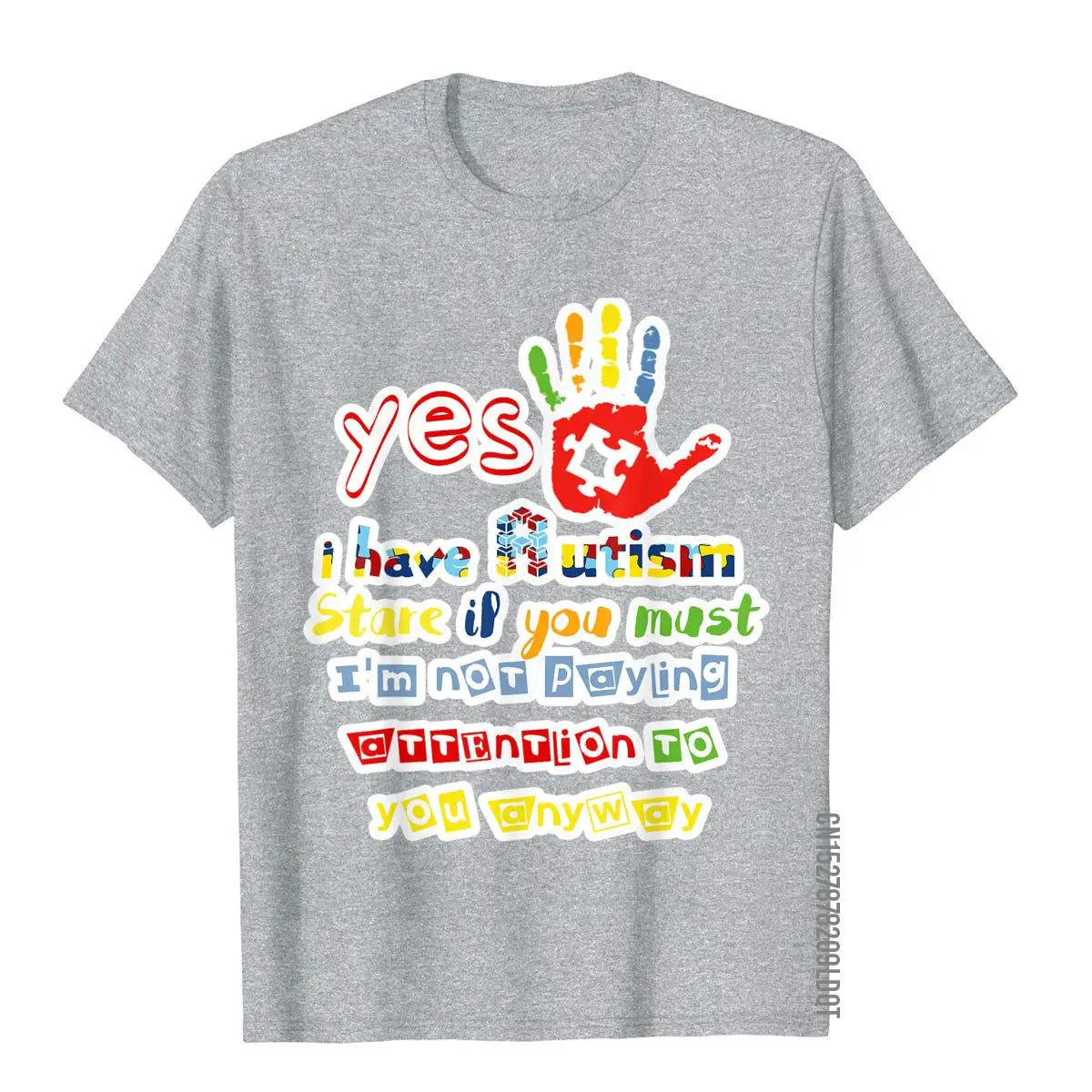 I Have Autism Stare If You Must Autism Awareness T Shirt T-Shirt Company Personalized T Shirts Cotton Men Tops T Shirt Comics