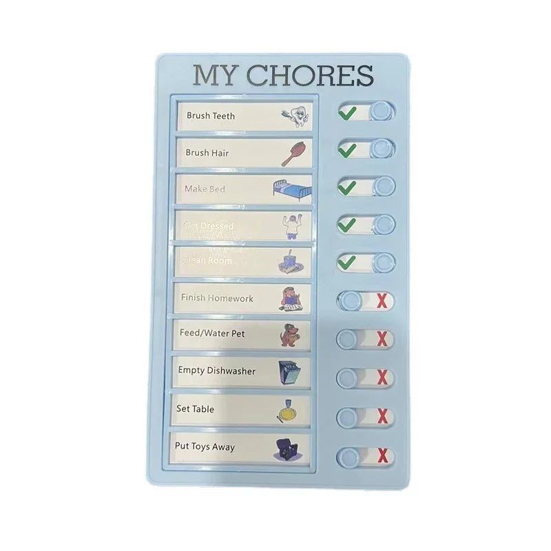 Schedule Organization Note Card Punch Card Device for Notes Daily Task Planning Portable Memo Checklist Elderly Child Note Board