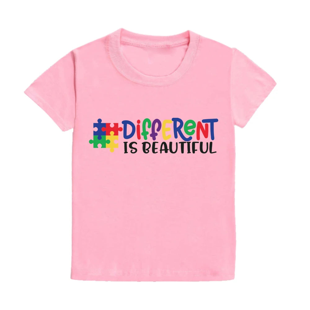 Autism Awareness Kids Shirt Love Needs No Words Print Child T Shirt Boy Girl Clothes Autism Toddler Shirt Autism Support Tee