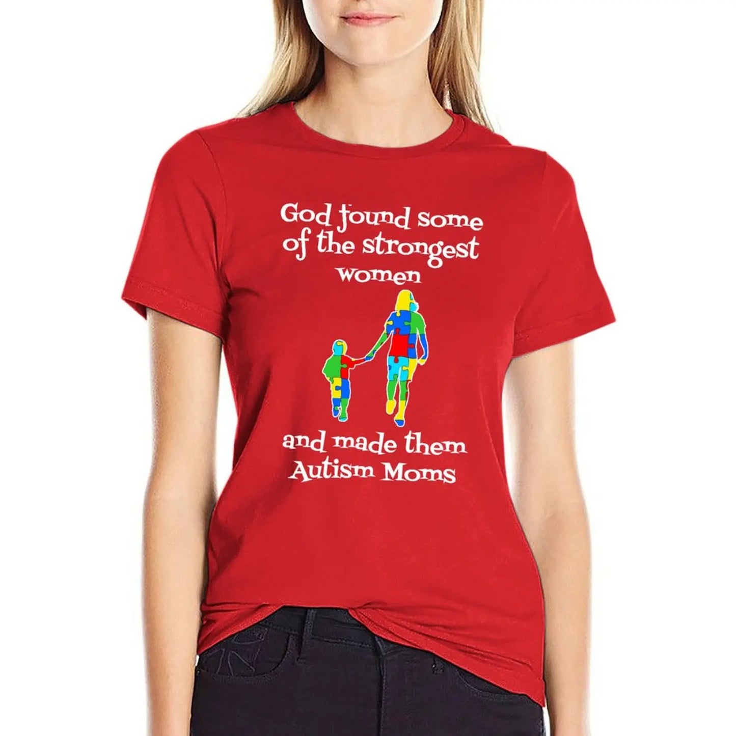 Autism Mom awareness shirts for women T-Shirt anime clothes tops cute clothes tshirts for Women