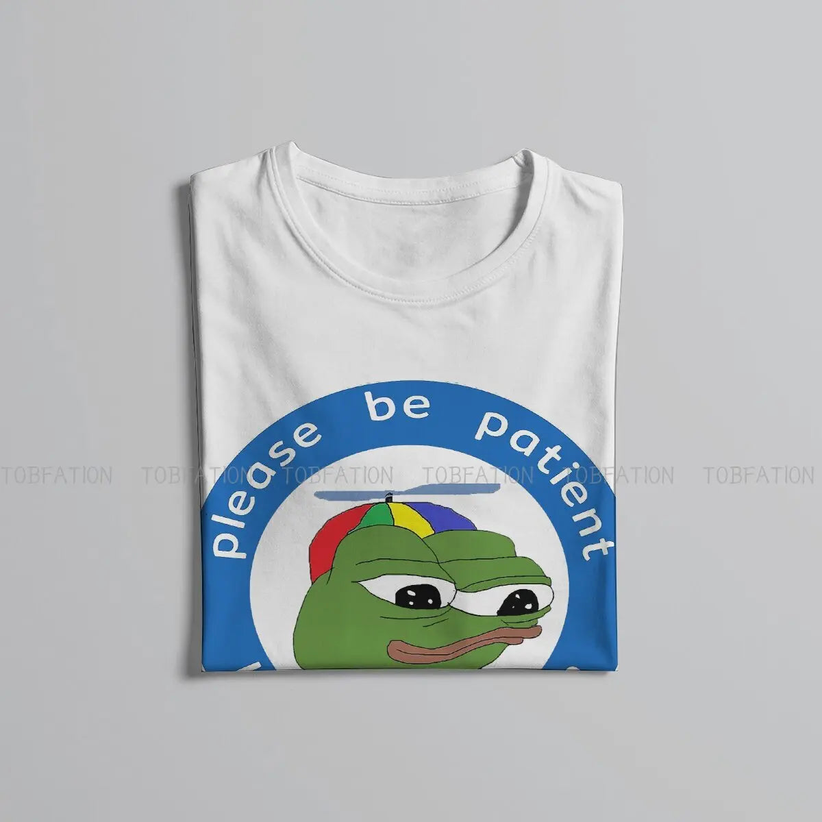 Pe Pe Green Frog TShirt for Men Please Be Patient Autism  Humor Summer Sweatshirts T Shirt High Quality New Design Loose