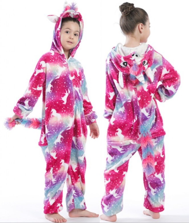 Unicorn Pajamas Boy Romper Girl's One-Piece  Pajamas  Cartoon Animal