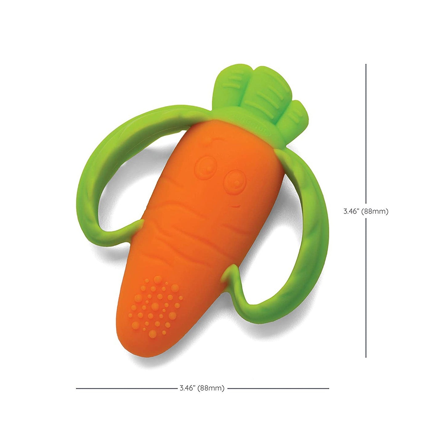 Carrot gum teeth grinder silicone soft teeth fixator children's toys anti eating hand grinding stick supplies