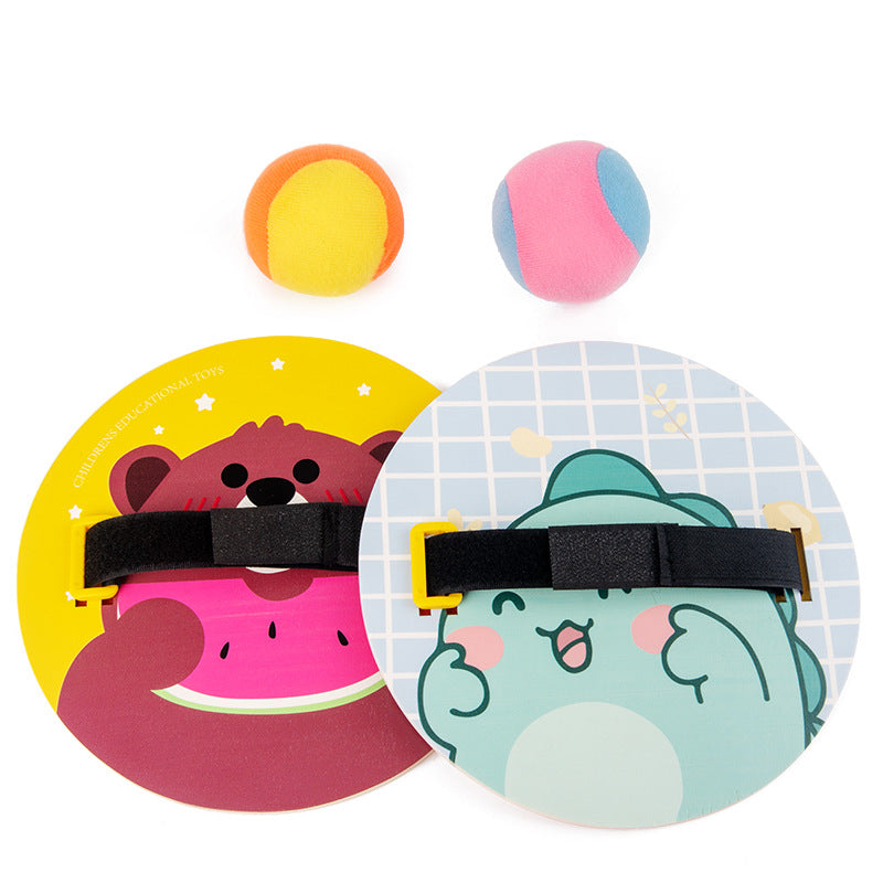 Kindergarten Children's Toys Sticky Target Plate Outdoor Parent-Child Interaction Throwing Ball Butt Suction Cup Ball Palm Sticky Target Ball