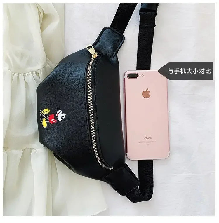 Disney Cartoon Mickey mouse Waist Bag children doll handbag New Women Bag Fashion Shoulder Messenger Bag