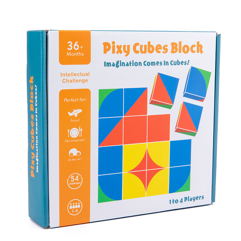 Children's Cube Space Thinking Building Block Puzzle 0.31 Logical Reasoning Wooden Puzzle Early Education Space Imagination