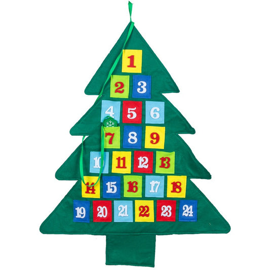 Christmas Countdown Calendar Christmas Decorative Supplies Non woven Christmas Tree Felt Calendar