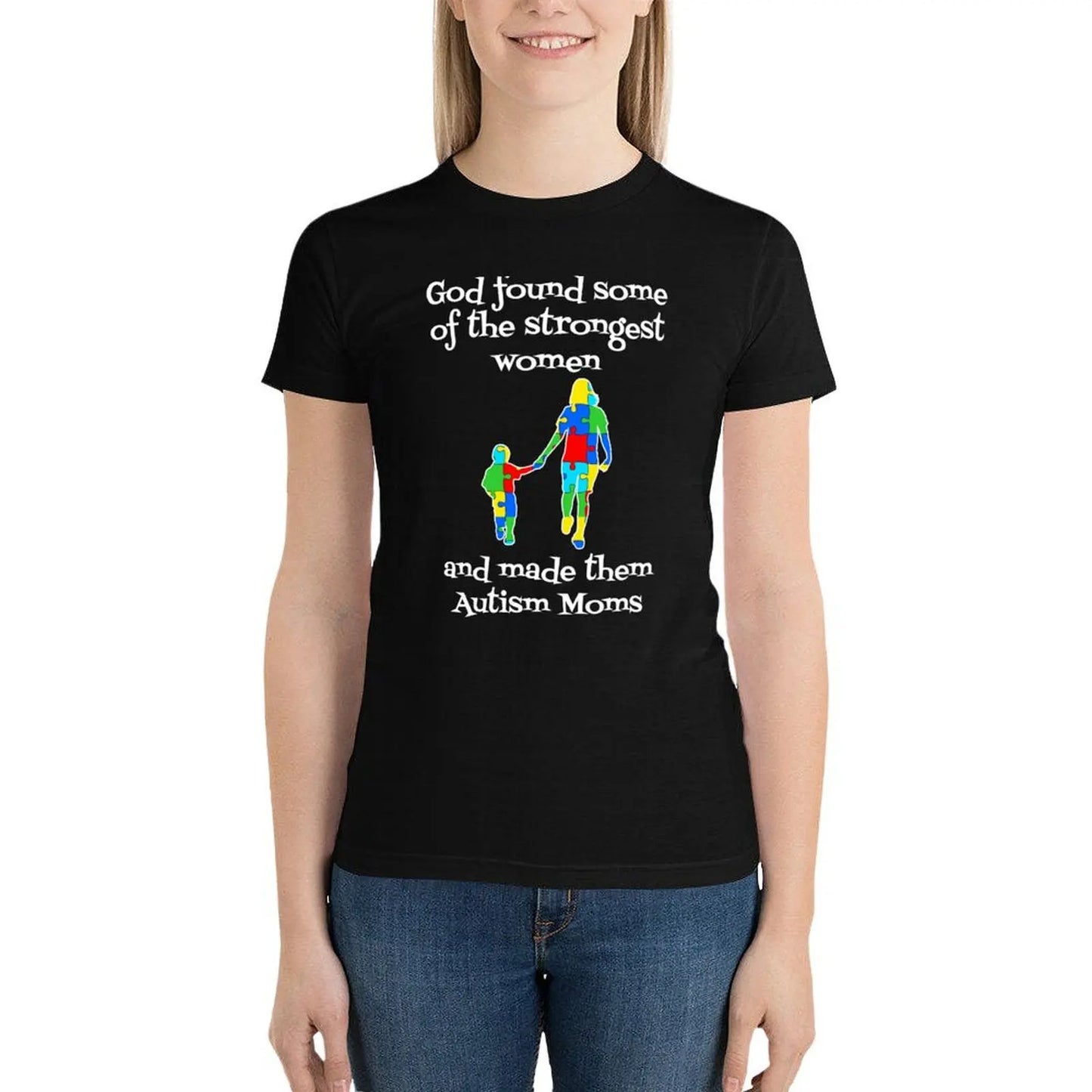 Autism Mom awareness shirts for women T-Shirt anime clothes tops cute clothes tshirts for Women