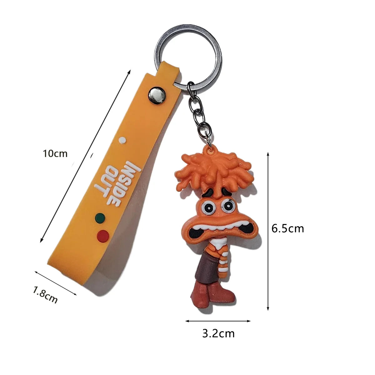 3D Cartoon Inside Out 2 Keychain Pendant Personality Creative Soft Glue Doll Cross-Border Sales Small Pendant