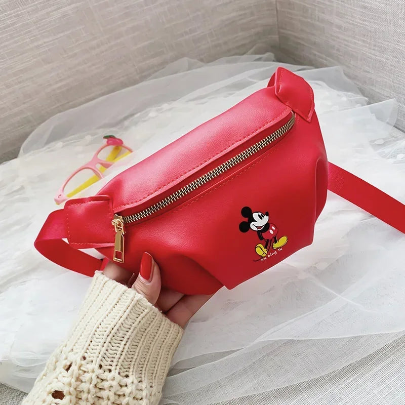 Disney Cartoon Mickey mouse Waist Bag children doll handbag New Women Bag Fashion Shoulder Messenger Bag