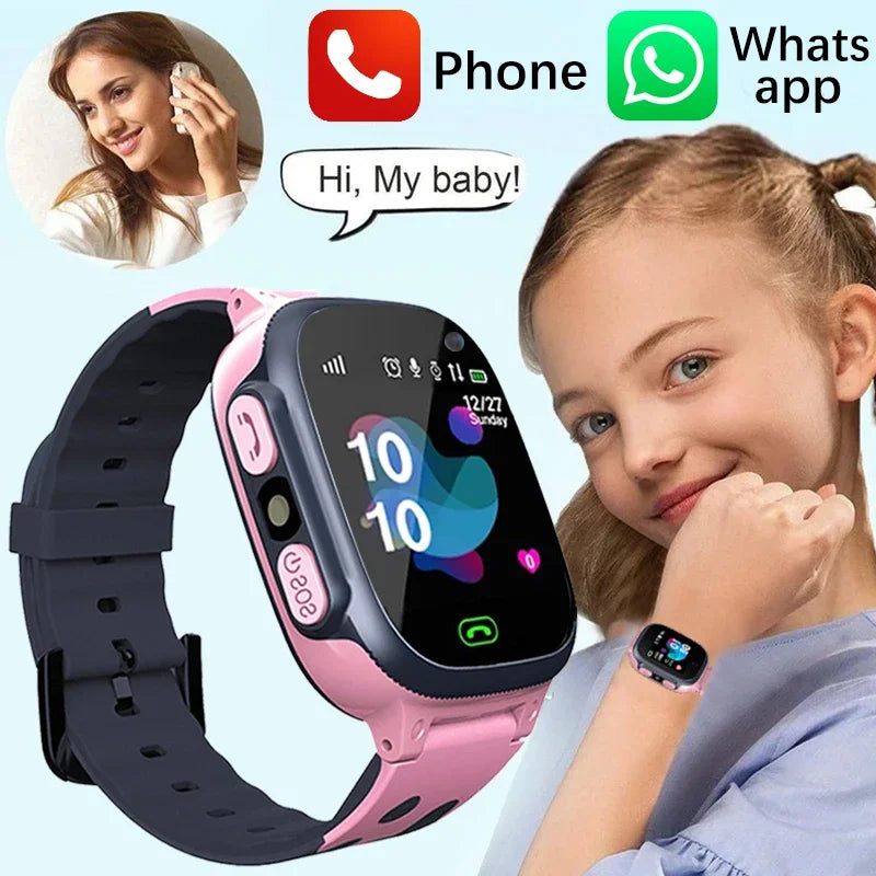 Kids Smartwatch GPS SOS Waterproof Smartwatch Bluetooth 5G Waterproof Watch SIM Card Positioning Tracker Anti Lost Kids Watch