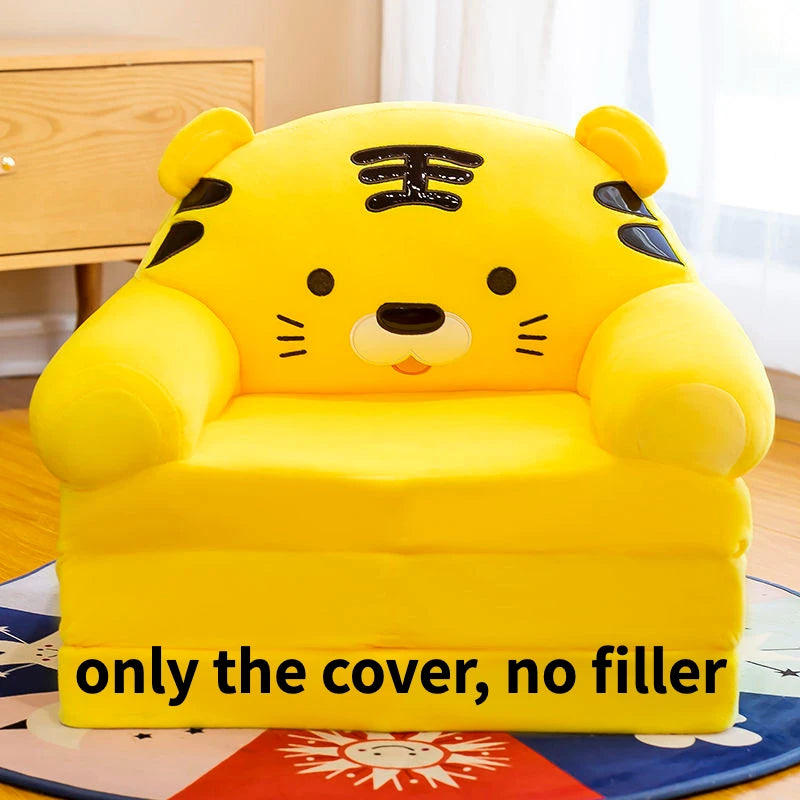 Kids Couch Children Sofa Cover Cartoon Lazy Folding Small Sofas Bed Girl Princess Baby Toddler Dual-purpose Kids Chair Furniture