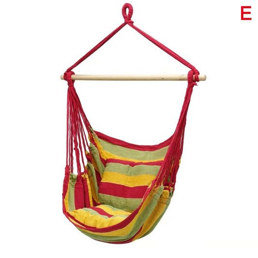 120KG Garden Hanging Chair Fabric Camping Rope Bed Bedroom Swing Seat Hammock Chair Hanging Hammock Hammock Swings