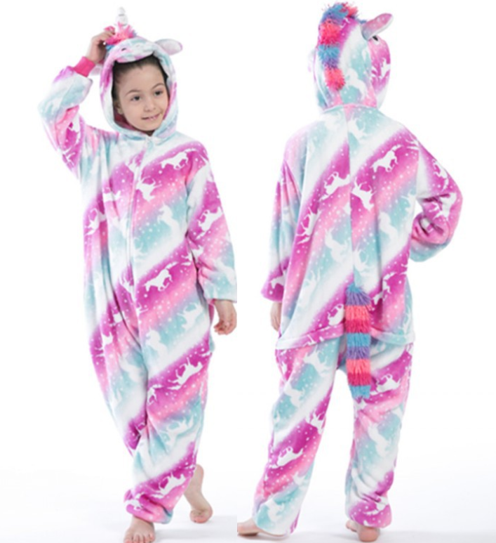 Unicorn Pajamas Boy Romper Girl's One-Piece  Pajamas  Cartoon Animal