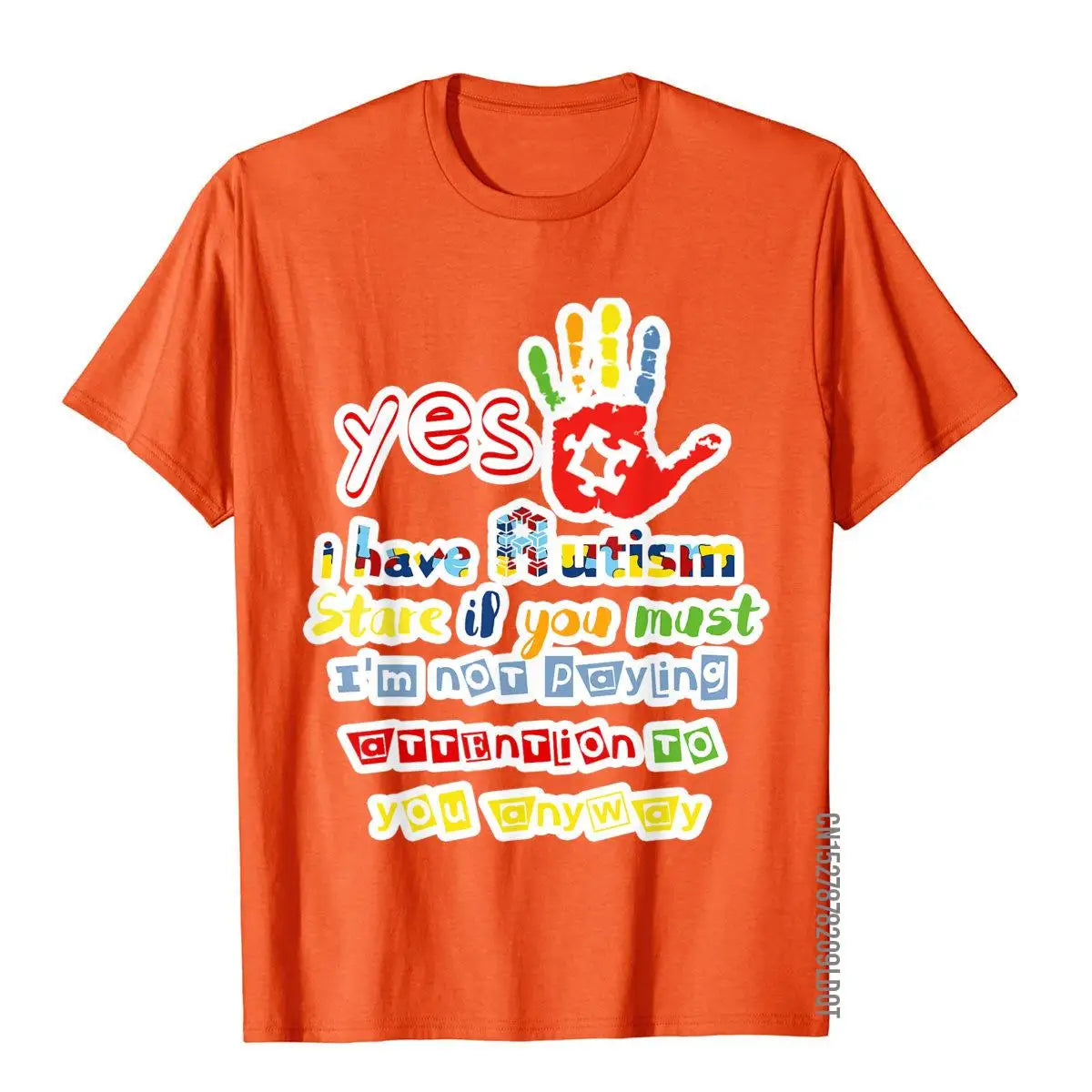 I Have Autism Stare If You Must Autism Awareness T Shirt T-Shirt Company Personalized T Shirts Cotton Men Tops T Shirt Comics