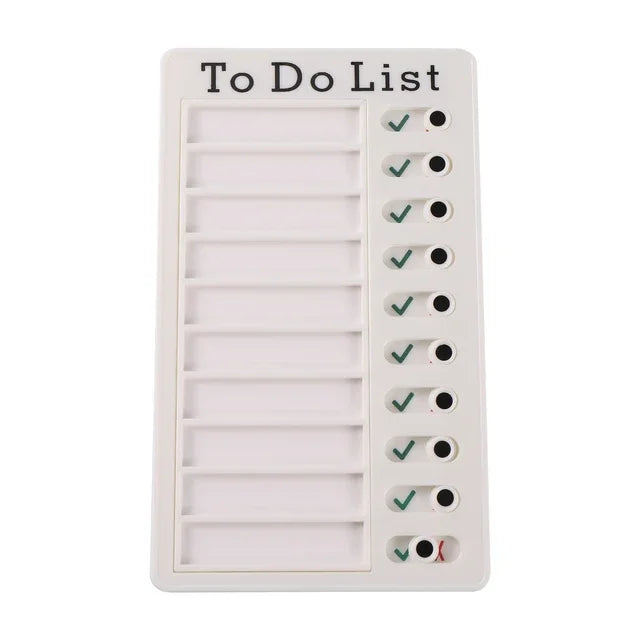 Schedule Organization Note Card Punch Card Device for Notes Daily Task Planning Portable Memo Checklist Elderly Child Note Board