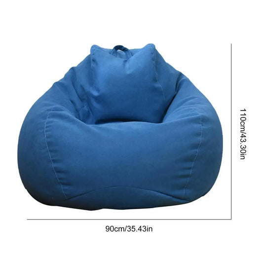 Beanbag Covers Washable For Kids Adults Lazy People Storage Bag Pouf Puff Couch Tatami Living Room Couch Covers Accessories