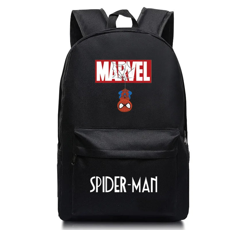 Disney Spider Man Night Light Backpack Backpack Backpack, Captain America Anime Game Peripheral Boy Cool Backpack