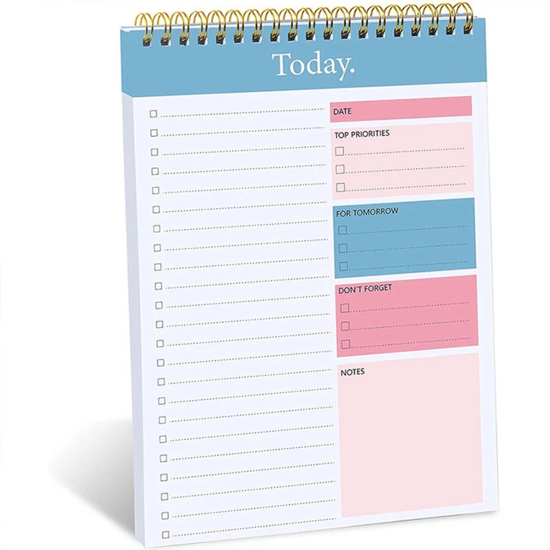 2 Piece Do List Notepad Planner Notebook As Shown Paper 5.6 X 8.5Inch Weekly Planner Daily Task Pad Productivity Note Organizer