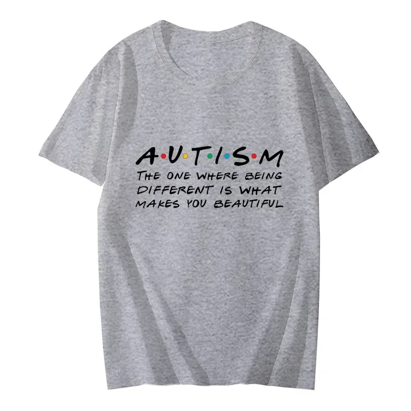 Best Friends T-shirts Autism The One Where Being Different Is What Makes You Beautiful T Shirt Awareness Shirts Autism Tee Shirt