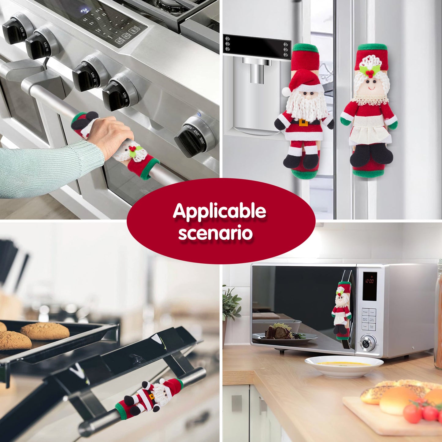 Christmas refrigerator set accessories Christmas ornaments Christmas gifts decorations