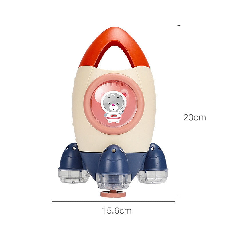 Baby Toys Spin Water Spray Rocket Bath Toys for Children Toddlers Shower Game Bathroom Sprinkler Baby Bath Toy for Kids Gifts