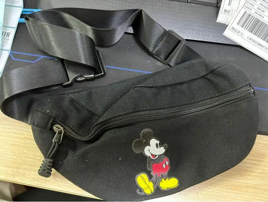 Disney autumn new wild soft PU bucket bag ladies handbag large-capacity printed Mickey mouse shoulder bag