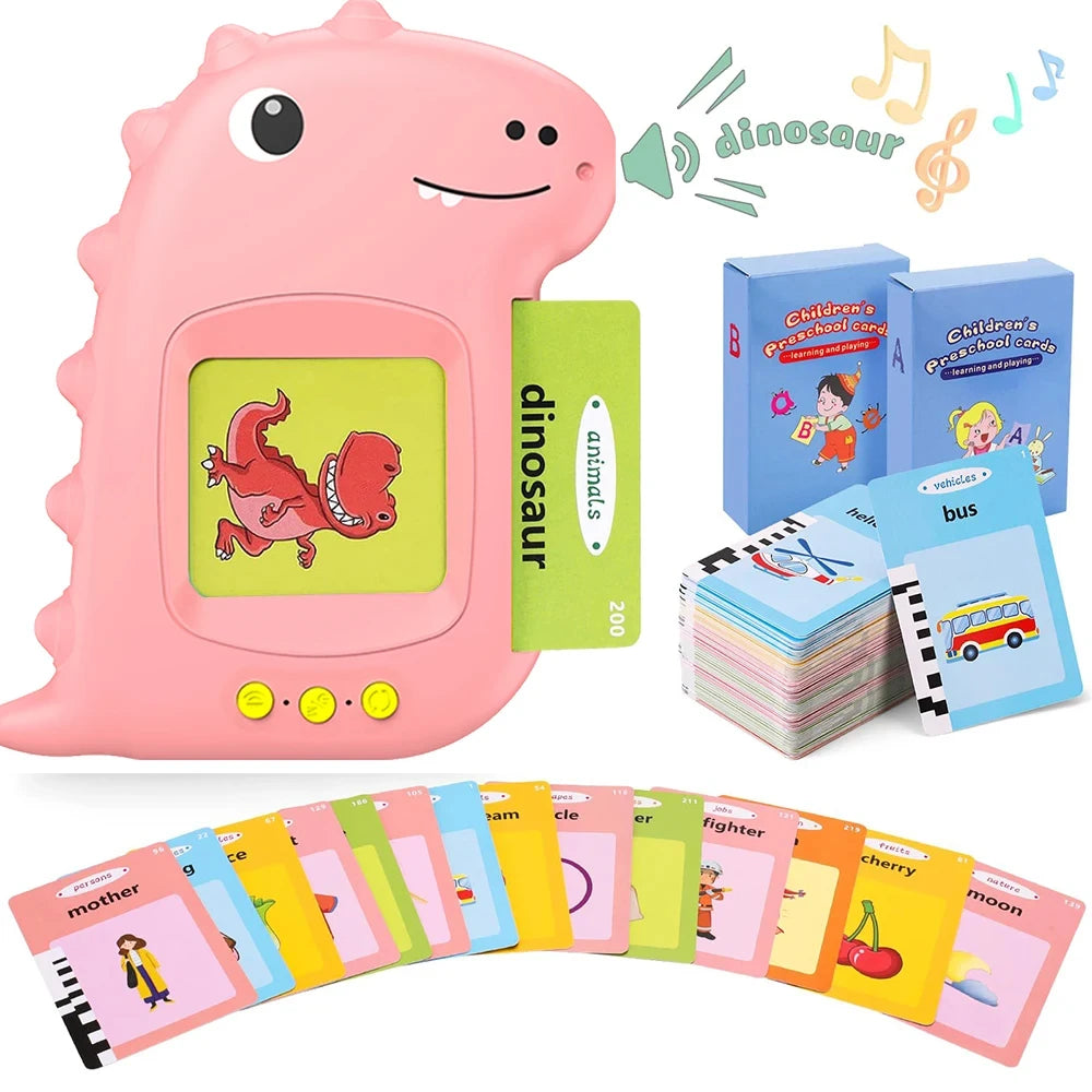 Talking Early Education Flash Card Machine Learning Language English Electronic Audio Book Toy Children Birthday Gift Toy