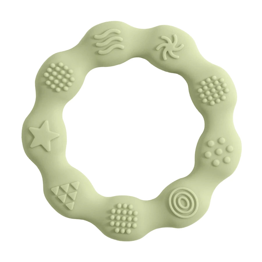 Baby Teether Health Care Molar Toy Tactile Cognition Food Grade Silicone Newborn Grip Teething Toys Baby Shower Gift BPA Free