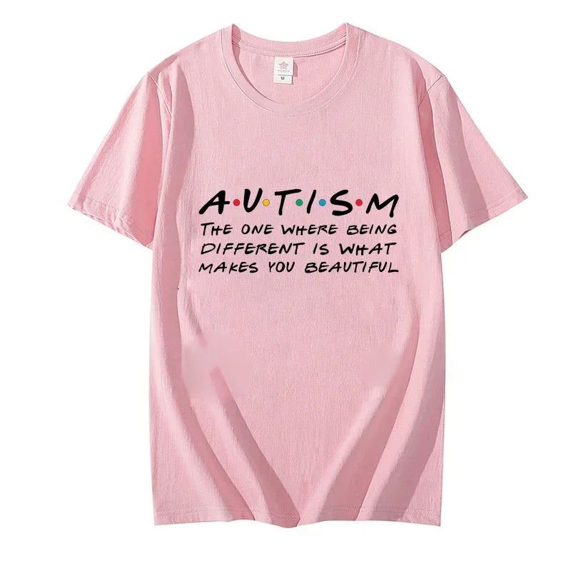 Best Friends T-shirts Autism The One Where Being Different Is What Makes You Beautiful T Shirt Awareness Shirts Autism Tee Shirt