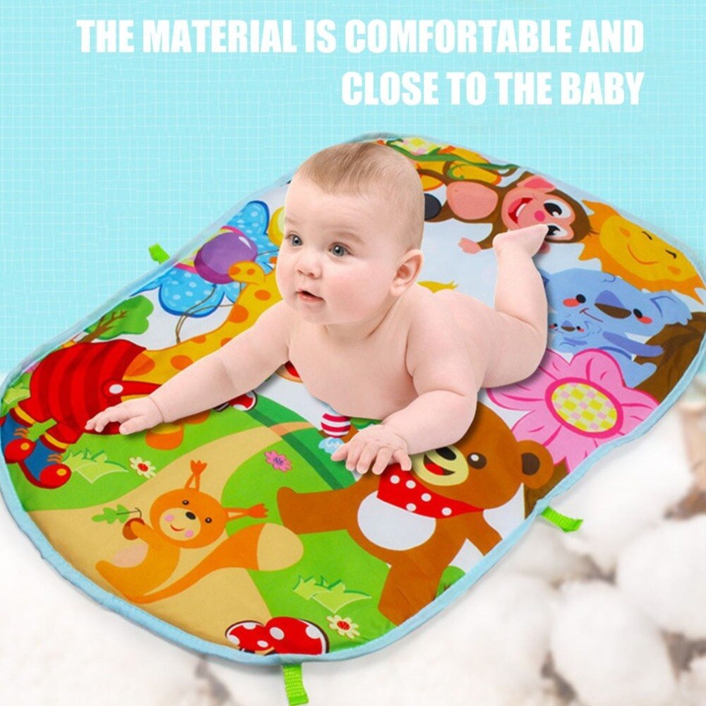 3 in 1 Baby Play Mat Rug Toys Crawling Music Play Game Developing Mat with Piano Keyboard Infant Carpet Education Rack Toy