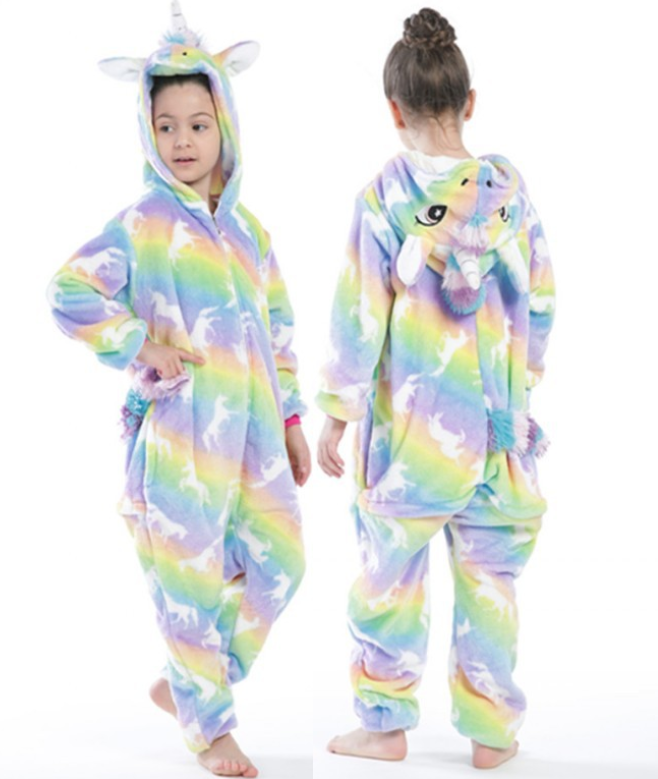 Unicorn Pajamas Boy Romper Girl's One-Piece  Pajamas  Cartoon Animal